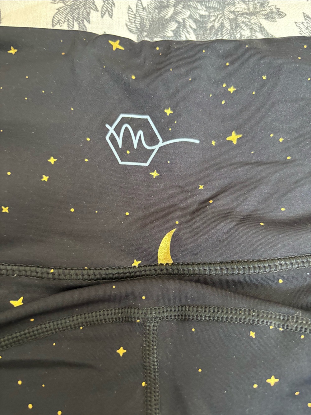 Maven High-Waist Black Moonprint Leggings - Picture 4 of 5
